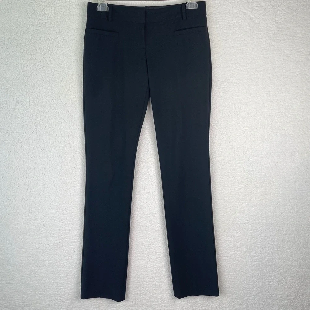 The Limited Black Collection Drew Fit Straight Leg Dress Pants Womens 2 Black - Picture 2 of 10